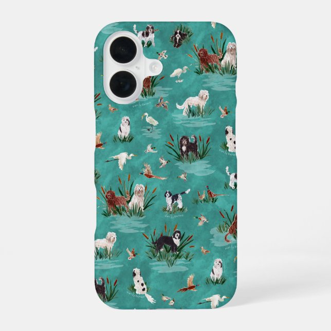 LES BARBETS Aqua Iphone Case (Back)