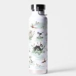 LES BARBETS WATER BOTTLE<br><div class="desc">Barbets in the marsh!

Barbets aka French Water Retrievers are a rare breed in the States and rather ancient. They are thought to be the ancestor of the Poodle.</div>