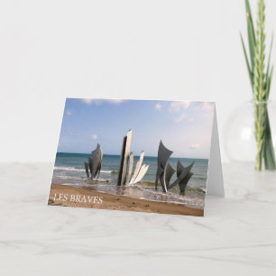Les Braves Memorial, Normandy, France - card