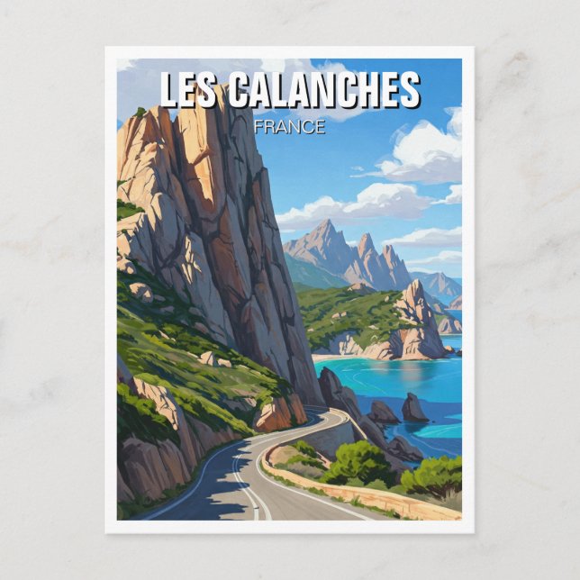 Les Calanches France Corsica Travel Postcard (Front)