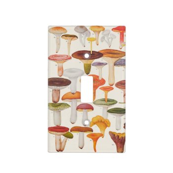Les Champignons Mushrooms Light Switch Cover by ThinxShop at Zazzle