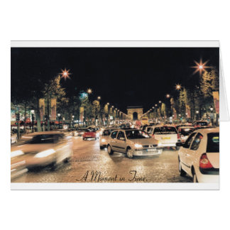 Les Champs-Elysées.  Paris.  (A Moment in Time) Cards