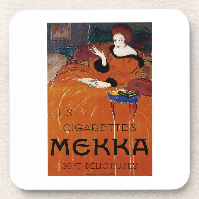 Les Cigarettes Mekka Drink Coaster (Front)