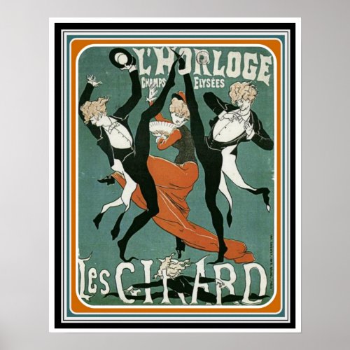 Les Cirard Vintage Art Deco Poster 16 x 20