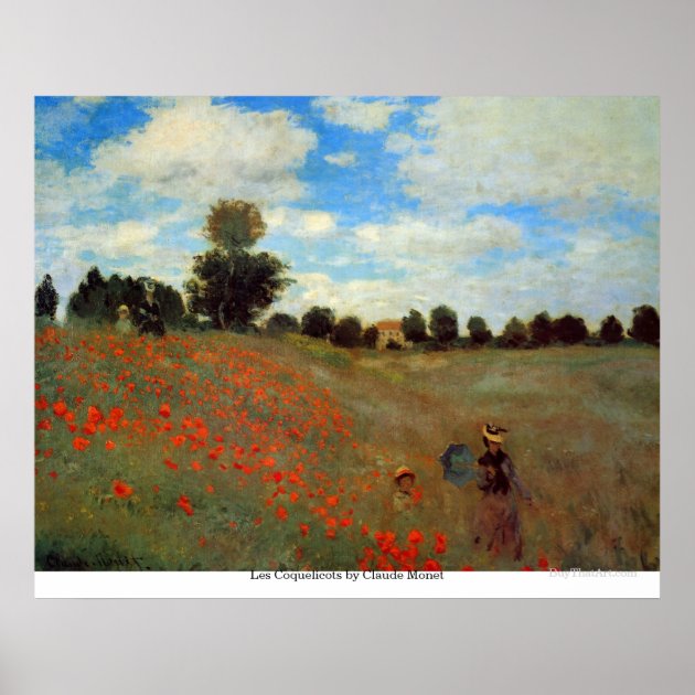 Plateau Mini Monet Les Coquelicots - Décoration De Table En Métal élégante Et Artistique