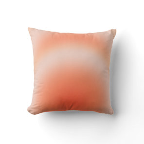 Les Couleurs 09 Orange Gradient Aura Throw Pillow