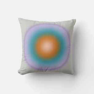 Les Couleurs 10 Bright Colorful Gradient Aura Throw Pillow