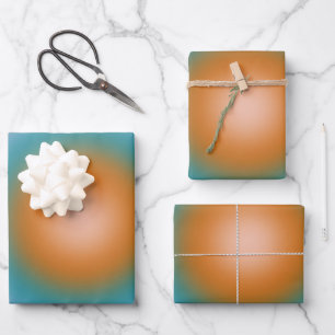 Les Couleurs 10 Bright Colorful Gradient Aura Wrapping Paper Sheets