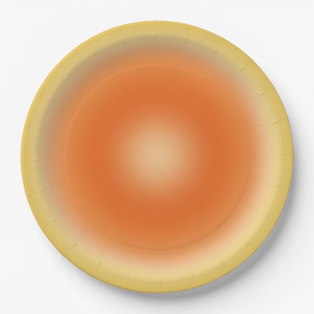 Les Couleurs 13 Sunshine Gradient Paper Plates (Front)