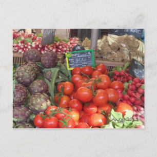 Les Couleurs de la Provence 1: Le Marché d'Aix Car Postcard