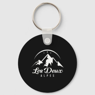 Les Deux Alpes France Ski Resort Skiing Snowboardi Keychain
