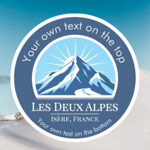 Les Deux Alpes Isère France ski resort Sticker