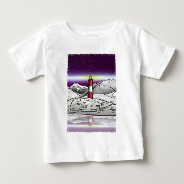 Les Eclaireurs Lighthouse Argentina Landscape Baby T-Shirt (Front)