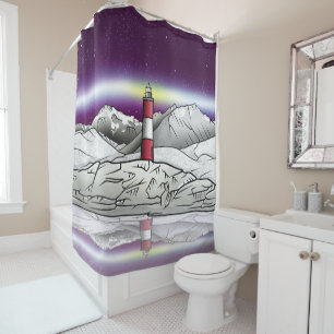 Les Eclaireurs Lighthouse Argentina Shower Curtain