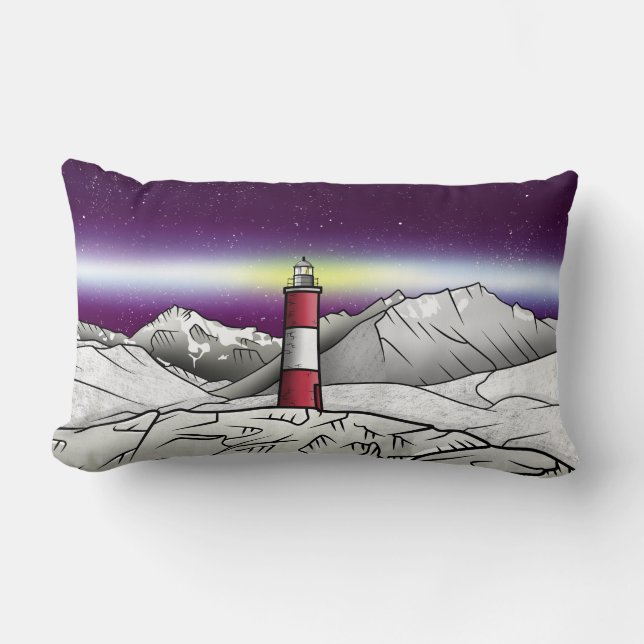 Les Eclaireurs Lighthouse Southern Argentina Lumbar Pillow (Front)