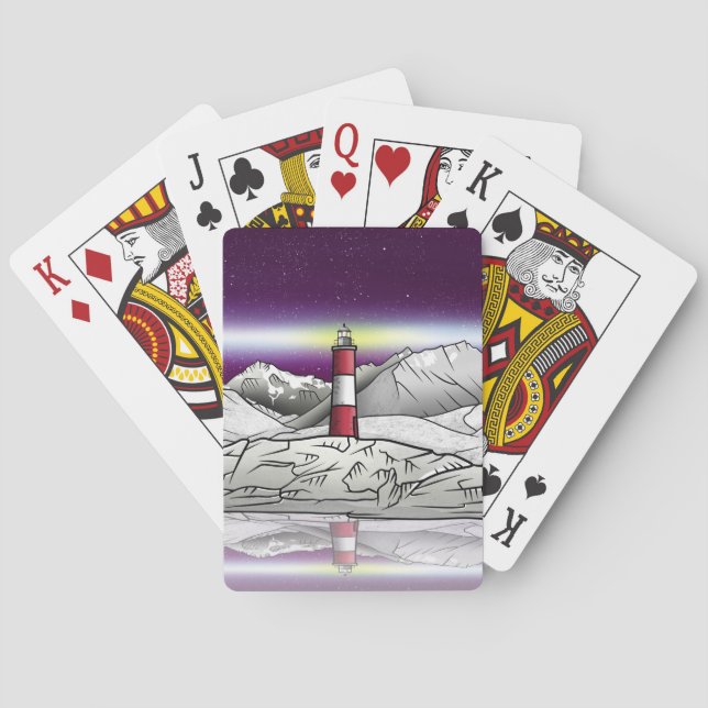 Les Eclaireurs Lighthouse Southern Argentina Poker Cards (Back)