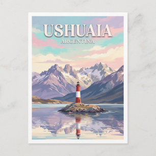 Les Eclaireurs Lighthouse Ushuaia Argentina Postcard
