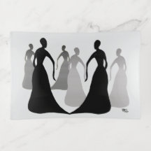Les Femmes Gray Trinket Tray