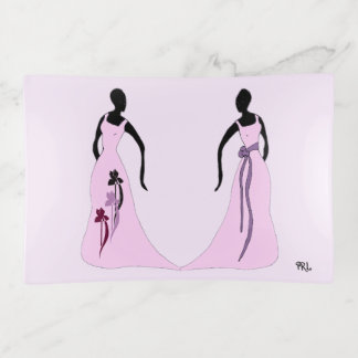 Les Femmes Pink Trinket Tray