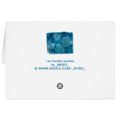 Les Feuilles Mortes Cards (Back Horizontal)