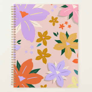 Les Fleurs 04 Retro Colorful Floral Planner