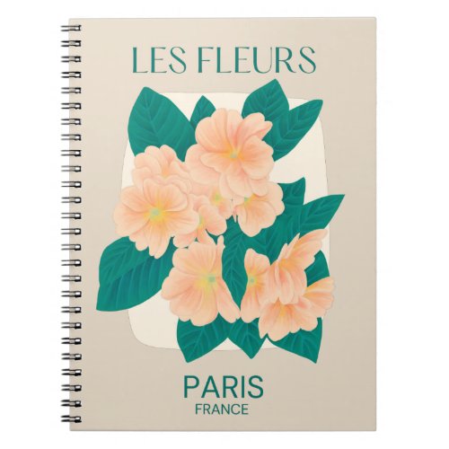 Les Fleurs Paris Notebook