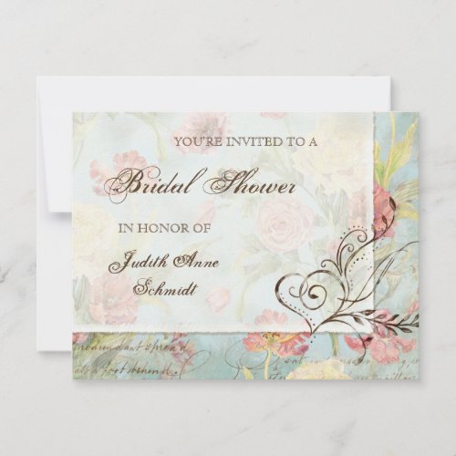 Les Fleurs Peony Rose Tulip Floral Flowers Wedding Announcement