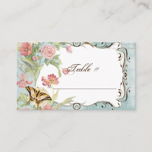 Les Fleurs Peony Rose Tulip Floral Flowers Wedding Business Card