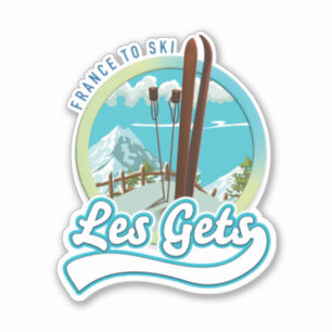 Les Gets france ski logo Sticker