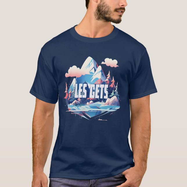 Les Gets ski resort T-Shirt (Front)