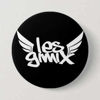 Les Gimix Black Logo Button