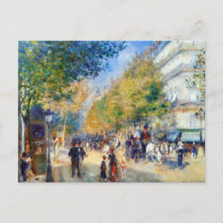 Les Grands Boulevards by Renoir Postcard