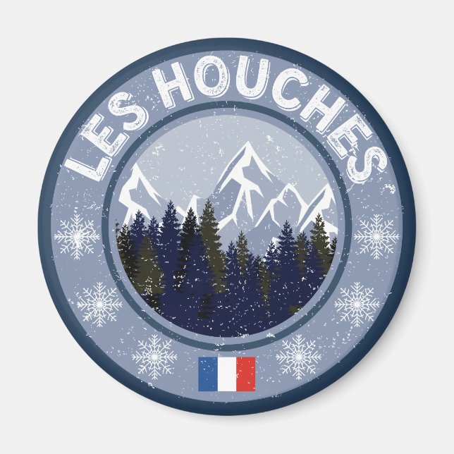 Les Houches Station de Ski Magnet (Front)
