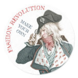 Les Incroyables French Fashion Revolution Classic Round Sticker