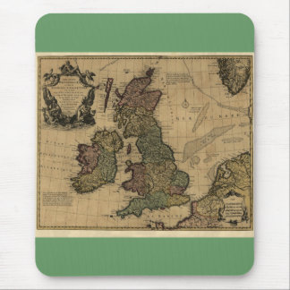 Les Isles Britanniques, 1700's Map Mouse Pad