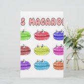Les Macarons Cute Cartoon (Standing Front)