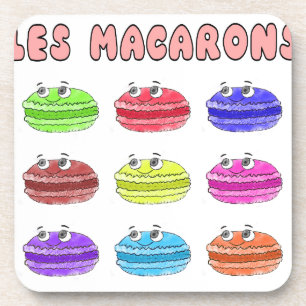 Les Macarons Cute Cartoon Beverage Coaster
