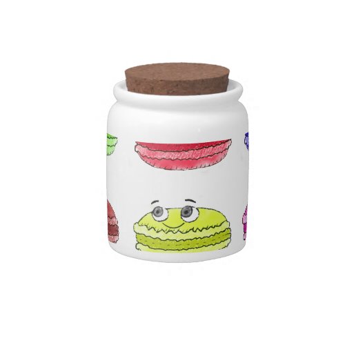 Les Macarons Cute Cartoon Candy Jar