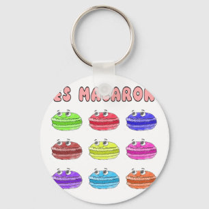 Les Macarons Cute Cartoon Keychain