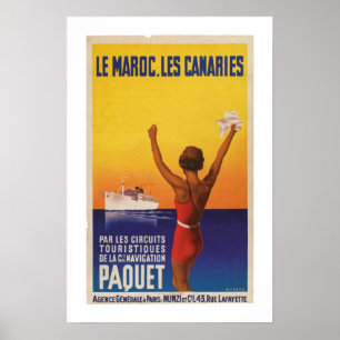 Les Maroc, Les Canaries - Paquet Poster