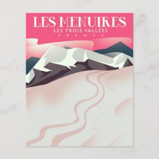 Les Menuires,Les Trois Vallées, France vintage Ski