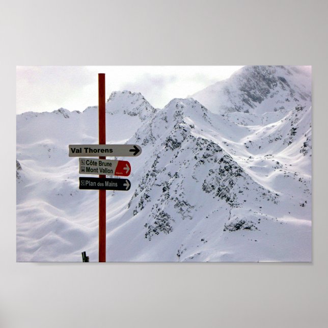 Les Menuires Three Valleys French Alps France Poster (Front)