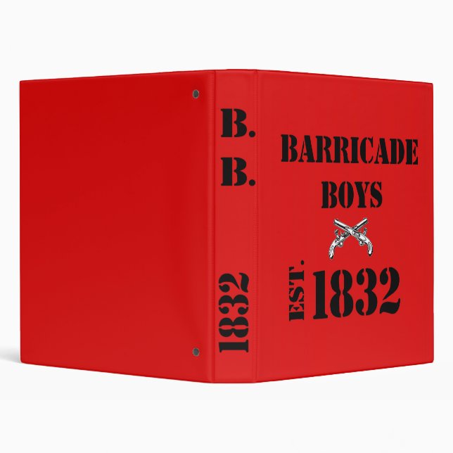 Les Misérables Love: Barricade Boys Binder Red (Background)