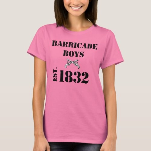 Les Misrables Love Barricade Boys Shirt Women