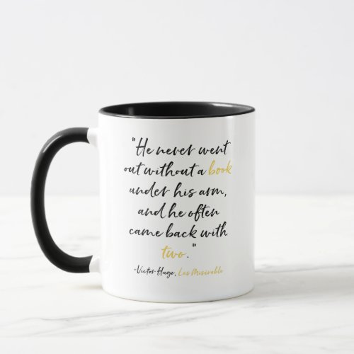 Les Miserables Mug Book Quote Victor Hugo