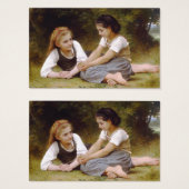 Les Noisettes: Young Girls Collecting Hazelnuts (Front & Back)