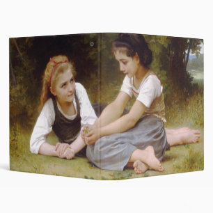 Les Noisettes: Young Girls Collecting Hazelnuts 3 Ring Binder