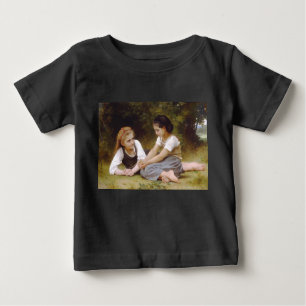 Les Noisettes: Young Girls Collecting Hazelnuts Baby T-Shirt