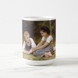 Les Noisettes: Young Girls Collecting Hazelnuts Color Morph Mug