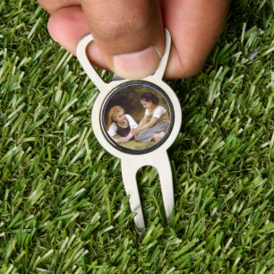 Les Noisettes: Young Girls Collecting Hazelnuts Divot Tool